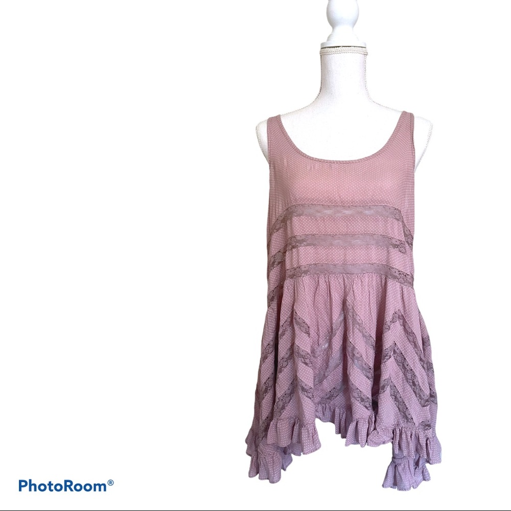 Free People Voile & Lace Trapeze Slip - Picture 2 of 4